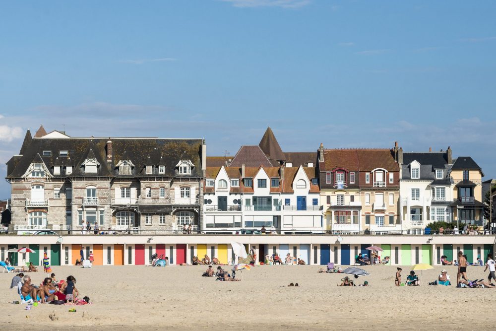 Maisons normandes et plage du Touquet-Paris-Plage