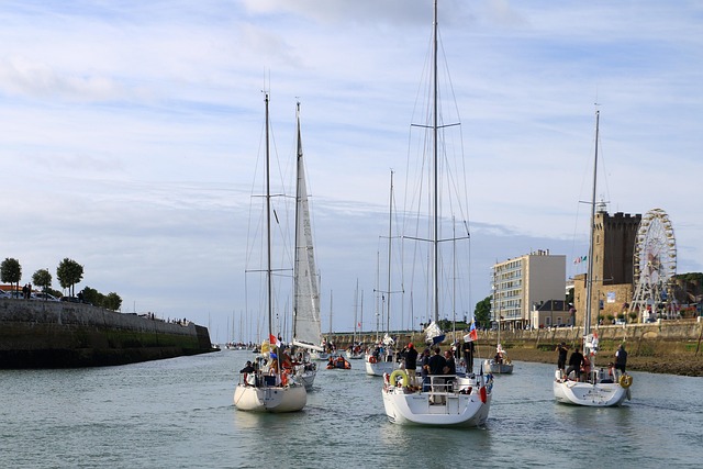 Remblai et plage des Sables d'Olonne en Vendée