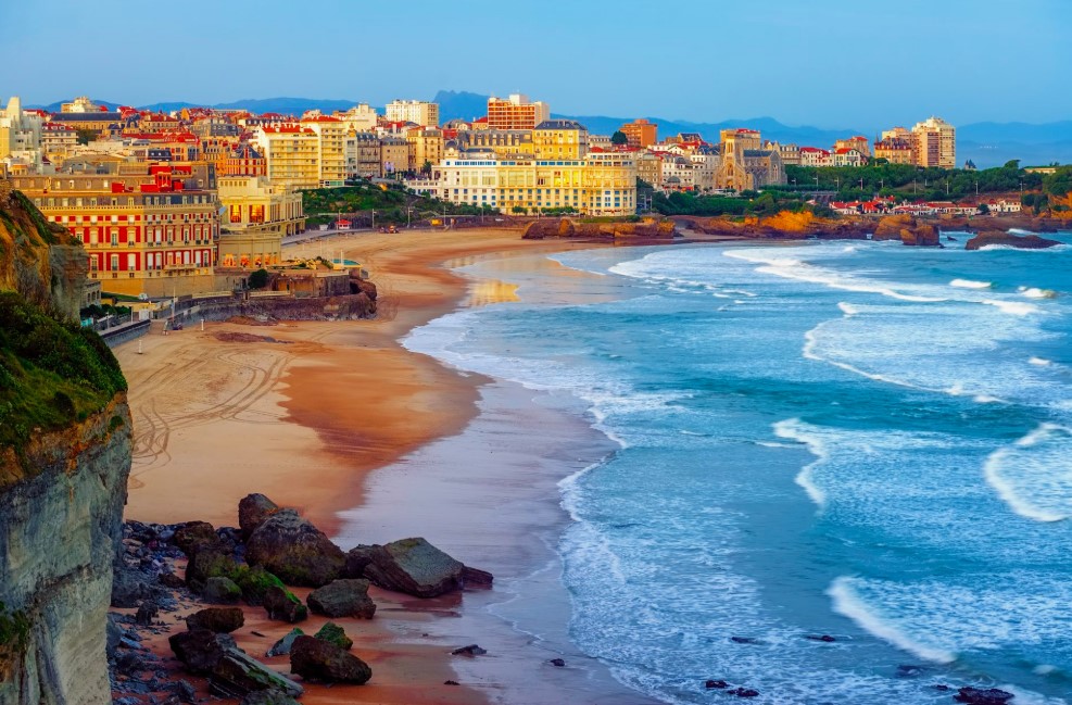 Vue de Biarritz et de la Grande Plage